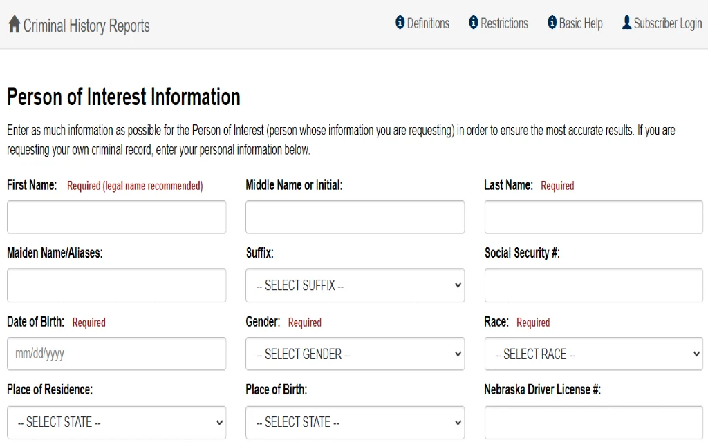 nebraska state patrol 10 codes